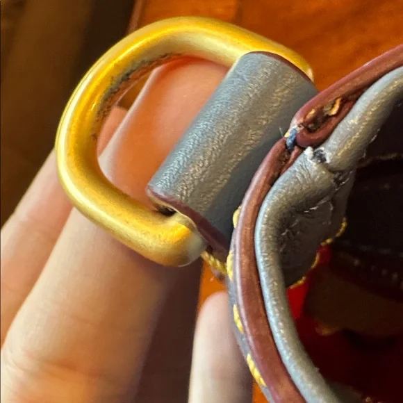 Dooney and Bourke Large Florentine Satchel Steel Blue - Picture 11 of 14